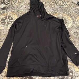 Spyder Active Men's Size Large Hooded Sweatshirt Hoodie Black Performance